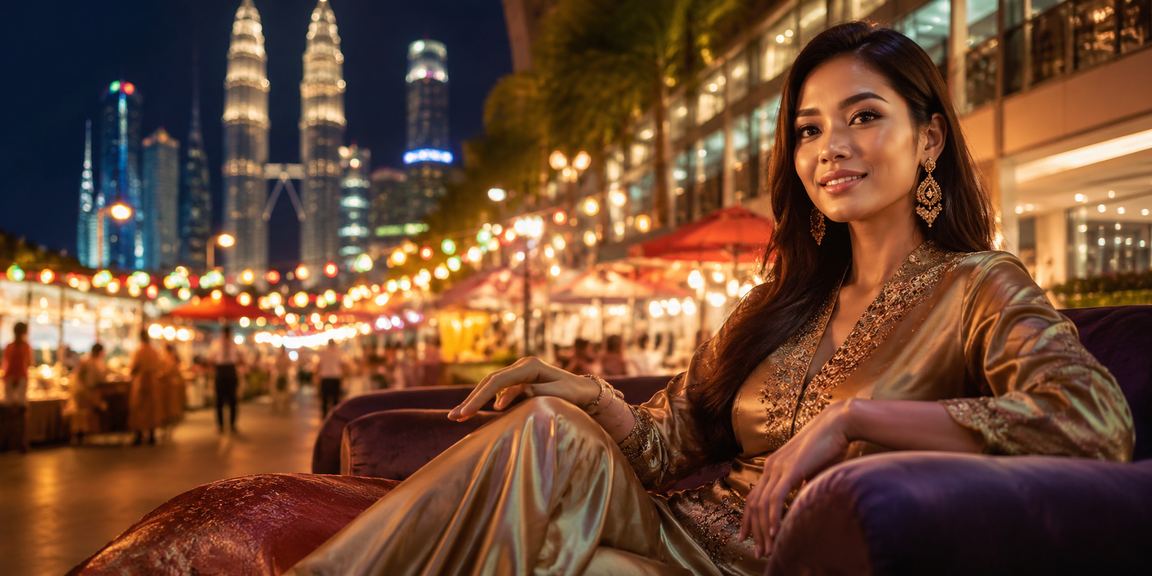 Suasana perayaan loteri bergaya Melayu di Kuala Lumpur Malaysia